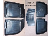 Ковры салона резина Lada Vesta Веста